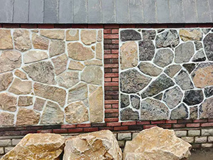 Rustic slate stone colors